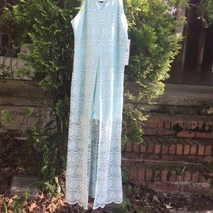 Girl’s High-Low Lace Romper